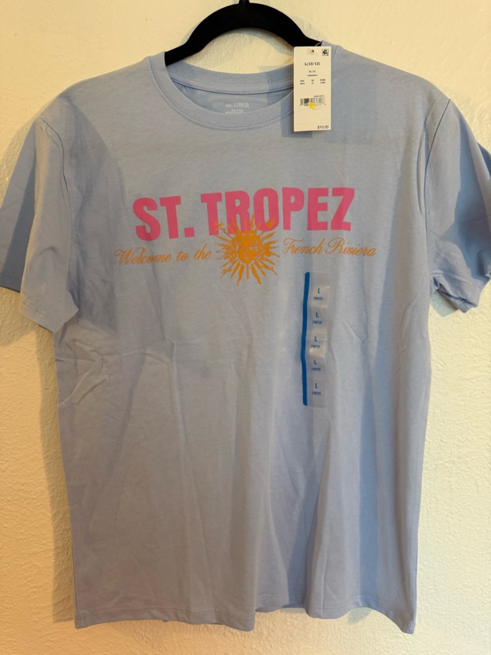 2 shirts, sold together girls size 10-12 large